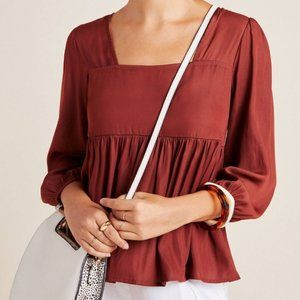 Anthropologie DOLAN Left Coast Cherie Babydoll Clay in Rust/Terracotta